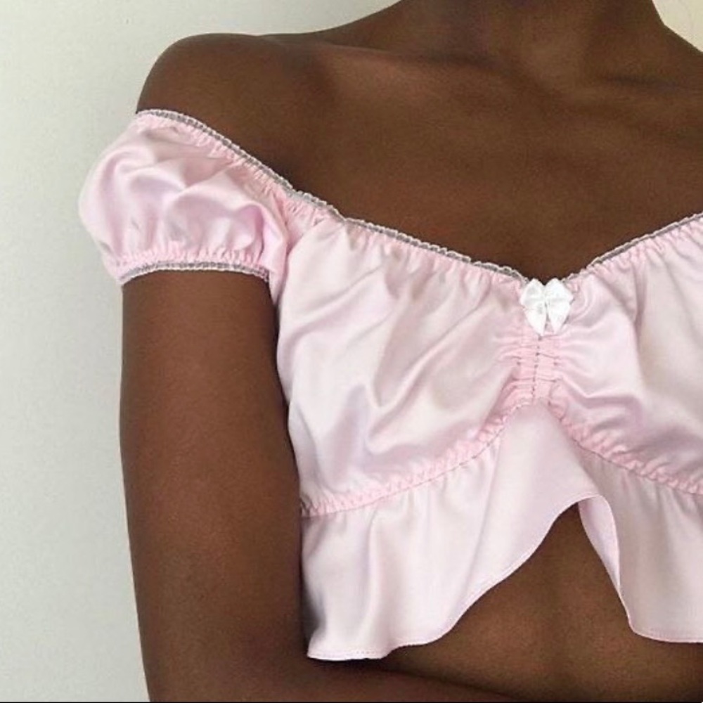 daisy daisy tv pink babydoll top limited edition